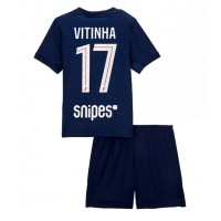 Paris Saint-Germain Vitinha #17 Domáci Detský futbalový dres 2025-26 Krátky Rukáv (+ trenírky)